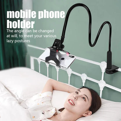 Universal Adjustable Mobile Phone Holder - Flexible Clip Mount for Bed, Desk, and All Smartphones